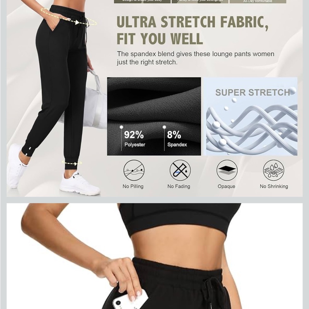 Women's Super Soft Jogger Pants - Picture 2 of 3